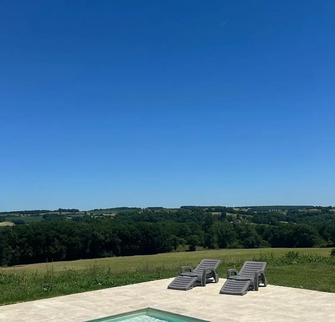 בית נופש קונדום Gite Le Solquirit - Avec Piscine Et Vue Imprenable צרפת